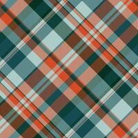 Thanksgiving check texture , elegance background pattern seamless. Place plaid textile tartan fabric in pastel and red colors. vector