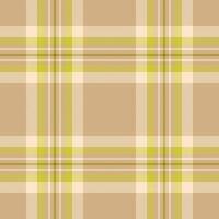 Elegant beige and lime green plaid pattern. Perfect for textile design, wallpaper, or website backgrounds. Subtle yet stylish, this seamless texture evokes feelings of calm and sophistication. vector