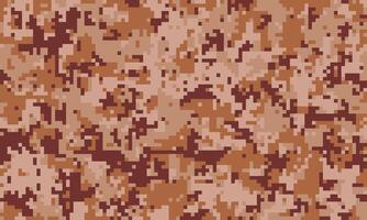 Desert camouflage pattern, digital texture. Perfect for backgrounds, website design, or military themed projects. The earthy tones and pixelated style create a bold, versatile image. vector