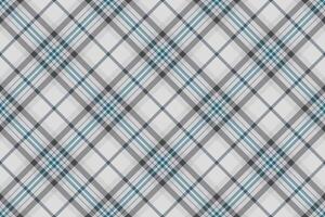 Elegant diagonal plaid pattern in soft gray and teal. Perfect for textile design, website backgrounds, or stationery. vector