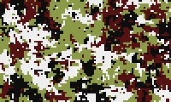 Abstract digital camouflage pattern in pixelated style. Perfect for backgrounds, textures, or militarythemed designs. vector