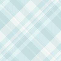 Dining seamless plaid pattern, simple textile texture fabric. Rectangle tartan background check in white and light colors. vector