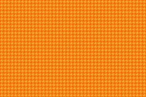 Vibrant orange houndstooth pattern. Perfect for backgrounds, textiles, or fashion designs. This energetic texture evokes warmth and style, ideal for autumnal themes or adding a pop of color. vector
