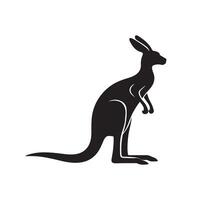 silhouette image of a Kangaroo vector