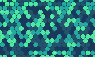 Abstract teal and navy blue circle pattern. Seamless geometric design ideal for website backgrounds, textiles, or modern branding. Represents connection, unity, or technology. vector
