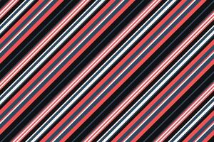 Dynamic diagonal stripes in red, white, and dark hues create a vibrant, modern pattern. Perfect for textile design, website backgrounds, or any project needing a bold, energetic aesthetic. vector