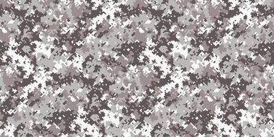 Abstract grayscale digital camouflage pattern. Perfect for backgrounds, textile design, or militarythemed projects. vector