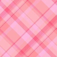 Elegant pink and peach plaid pattern. Perfect for fashion, websites, or branding. Soft, subtle hues create a calming, sophisticated aesthetic. Ideal for backgrounds, textiles, and design projects. vector