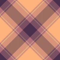Elegant peach, purple, and brown plaid pattern. Perfect for autumnal designs, textile prints, or website backgrounds. Subtle texture and soft color palette evoke warmth and sophistication. vector