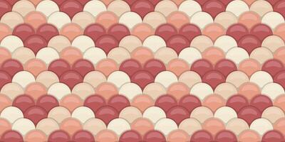 Seamless pastel fish scale pattern. Elegant, repeating design in soft pinks creams. Ideal for textile prints, wallpapers, website backgrounds, and packaging. vector