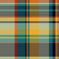 Retro texture background check, difficult tartan seamless. Girly pattern textile plaid fabric in pastel and black colors. vector
