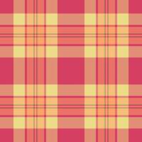 Back to school seamless texture plaid, faded tartan textile background. Celtic fabric check pattern in red and orange colors. vector