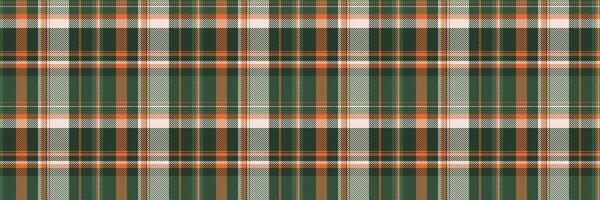 Factory texture check textile, softness tartan fabric pattern. Asymmetric background plaid seamless in dark and green colors. vector