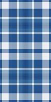 Seamless blue and white plaid pattern. Perfect for textile design, backgrounds, or website templates. Classic and versatile, this textured check evokes feelings of comfort and tradition. vector