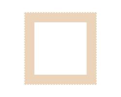 Retro frame with scalloped edge, neutral color. Simple, versatile design. Perfect for backgrounds, invitations, scrapbooking, crafts and graphic elements. vector