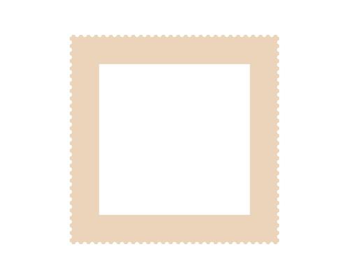 Retro frame with scalloped edge, neutral color. Simple, versatile design. Perfect for backgrounds, invitations, scrapbooking, crafts and graphic elements.