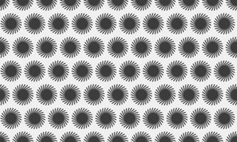 Seamless pattern of swirling dark grey sunbursts on a light grey background. Perfect for textile design, website backgrounds, or modern minimalist projects. Evokes movement and energy. vector