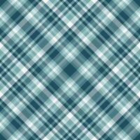 Elegant teal and white plaid pattern. Perfect for textile design, apparel, or website backgrounds. Subtle texture adds visual interest. vector
