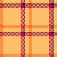 Warm, textured plaid background. Versatile for designs, textile prints, or digital projects needing a cozy, classic, and vibrant element. Seamless design. vector