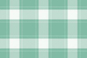 Seamless pastel green and white plaid pattern. Perfect for textile designs, website backgrounds, or crafting projects. vector