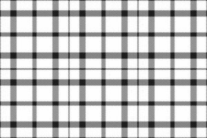 Classic black and white plaid pattern. A timeless design perfect for textile projects, website backgrounds, or crafting. vector
