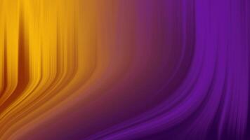 Abstract animation background featuring golden yellow and deep purple vertical curves. The lines motion flows like curtains swaying in the wind, ideal for ads, cover, business, or, presentation video