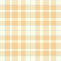 Subtle pastel plaid pattern in peach and cream. Perfect for textile design, website backgrounds, or crafting projects. Evokes a feeling of calm and serenity. vector