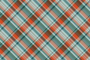Classic plaid pattern with warm and cool tones. Timeless textile design ideal for backgrounds, apparel, or graphic design projects. Versatile for many applications. vector