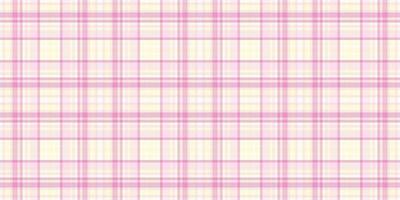 Pastel pink and yellow plaid pattern. Perfect for backgrounds, textiles, or packaging design. This delicate, seamless texture evokes feelings of sweetness and femininity. vector