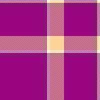 Vibrant purple and pale yellow plaid pattern. Perfect for textile design, website backgrounds, or fashion projects. vector