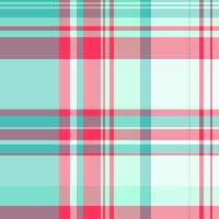 Form texture seamless fabric, curtain plaid pattern. Furniture tartan check background textile in teal and light colors. vector