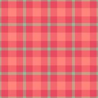 Vibrant coral and mint plaid pattern. Perfect for textile design, website backgrounds, or crafting projects. vector