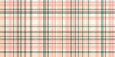 Soft peach and sage green plaid pattern. Perfect for textile design, website backgrounds, or crafting projects. This delicate and subtle texture evokes feelings of calmness and serenity. vector