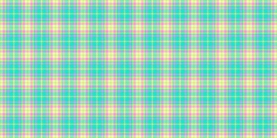 Worldwide seamless texture tartan, suite fabric plaid. Purity check pattern background textile in teal and pink colors. vector