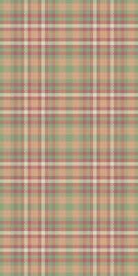 Subtle pastel plaid pattern in peach, green, and cream. Perfect for textile design, backgrounds, or website textures. Evokes feelings of warmth, comfort, and rustic charm.