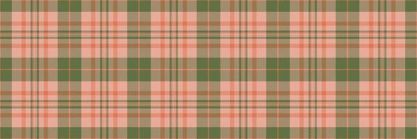 Subtle peach and olive green plaid pattern. Perfect for textile design, website backgrounds, or crafting projects. Elegant and versatile, this image evokes a sense of calm and sophistication. vector