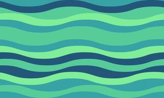 Serene teal and green wavy stripes create a calming, seamless pattern. Perfect for backgrounds, websites, textiles, or any design needing a tranquil, organic feel. Evokes nature, water, or growth. vector