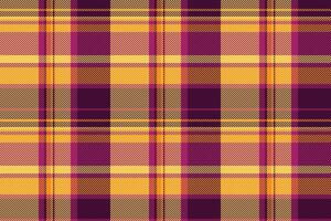 Worn background textile plaid, order fabric pattern tartan. Silky texture check seamless in yellow and dark colors. vector