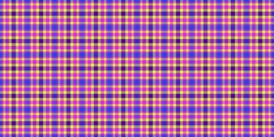 Vibrant, colorful plaid pattern in shades of pink, purple, and yellow. Perfect for textile design, website backgrounds, or playful branding. vector