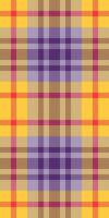 Decorate textile plaid fabric, custom tartan texture . Baby pattern check seamless background in amber and pastel colors. vector