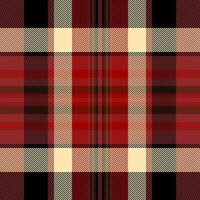 Chinese new year fabric pattern tartan, upscale seamless plaid . Intense textile background texture check in red and black colors. vector