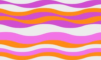 Vibrant, wavy abstract pattern in pink and orange. Perfect for backgrounds, website design, or textile prints. This playful, retroinspired design evokes feelings of energy and fluidity. vector