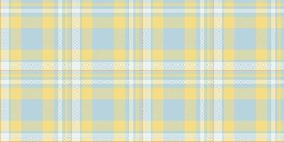 Soft pastel yellow and blue plaid pattern. Perfect for textile design, website backgrounds, or crafting projects. vector