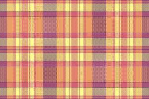 Vibrant autumnal plaid pattern in warm yellows, oranges, and muted purples. Perfect for textile design, fallthemed projects, or creating a cozy and stylish aesthetic. vector