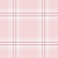 Delicate pink and white plaid pattern. Perfect for textile design, fashion, websites, or branding projects. Subtle texture and soft color palette evoke feelings of femininity and tranquility. vector