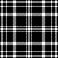Sleek black and white plaid pattern. Perfect for textile design, website backgrounds, or fashion projects. This timeless graphic offers a sophisticated and versatile aesthetic. vector