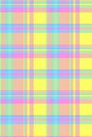 Aged background tartan , king check fabric textile. Styling plaid pattern texture seamless in laser lemon and cyan colors. vector