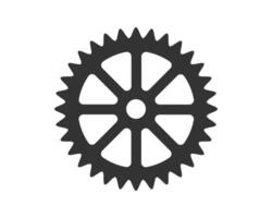 Clean graphic of a cogwheel. Symbol of industry, mechanics, teamwork, and connectivity. Perfect for web design, infographics, and technical illustrations. vector