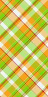 Guy pattern tartan check, cultural plaid fabric . Abstract textile texture seamless background in amber and green colors. vector