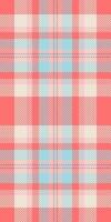 Womens fashion plaid background texture, girly seamless pattern textile. Installing fabric tartan check in light and red colors. vector